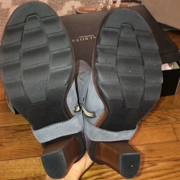 TALBOTS Sallie 2-M Shadow Grey suede Boots size 7.5‎ new!!! - Picture 4 of 5